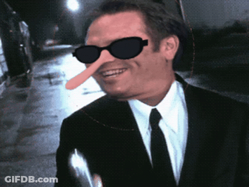Man In Sunglasses And Fake Nose Smiling GIF