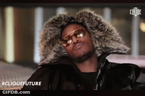 Man In Sunglasses And Fur Coat #CliqueFuture GIF