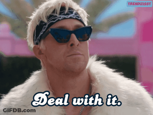 Man In Sunglasses And Fur Coat Saying Deal With It GIF