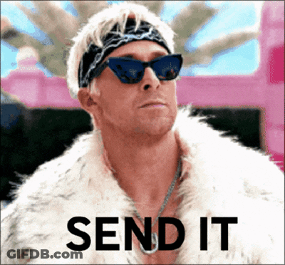 Man In Sunglasses And Fur Coat With Send It GIF