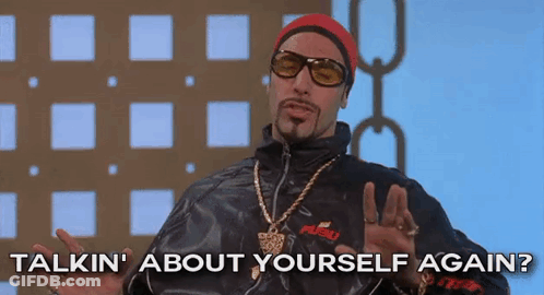 Man In Sunglasses And Fursu Jacket Says Talkin About Yourself Again GIF