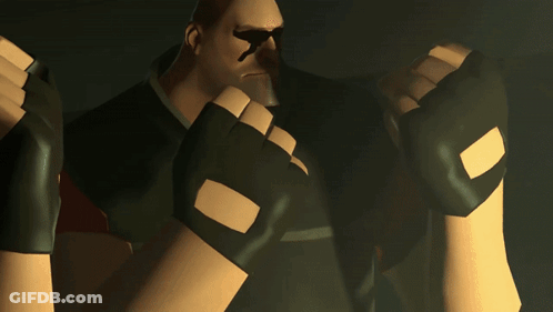 Man In Sunglasses And Gloves Holding Knife GIF