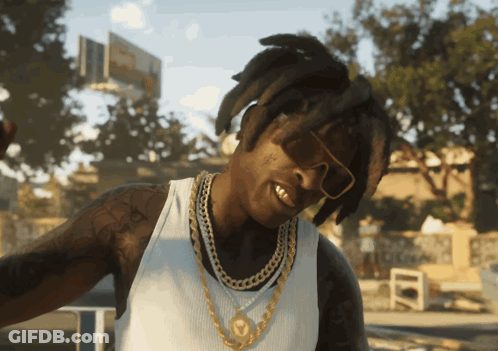 Man In Sunglasses And Gold Chain GIF