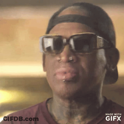 Man In Sunglasses And Hat Made With Gifx Software GIF