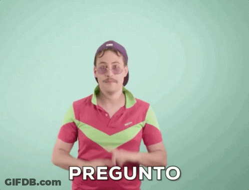 Man In Sunglasses And Hat Pointing Up Pregunto GIF