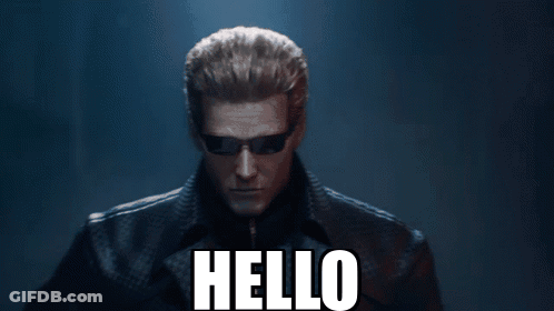 Man In Sunglasses And Jacket Saying Hello GIF
