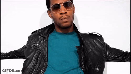 Man In Sunglasses And Leather Jacket GIF