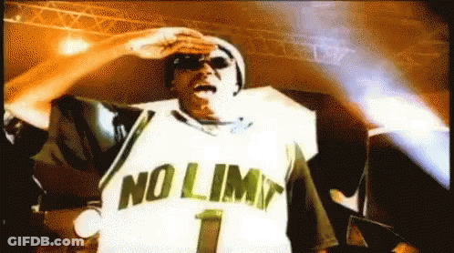 Man In Sunglasses And No Limit Jersey GIF