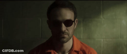 Man In Sunglasses And Orange Shirt GIF