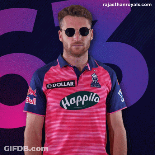 Man In Sunglasses And Pink Happilo Shirt GIF