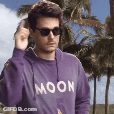 Man In Sunglasses And Purple Moon Shirt GIF