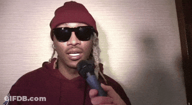 Man In Sunglasses And Red Beanie Holding Microphone GIF