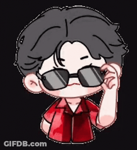 Man In Sunglasses And Red Shirt GIF