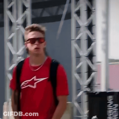 Man In Sunglasses And Red Star Shirt GIF