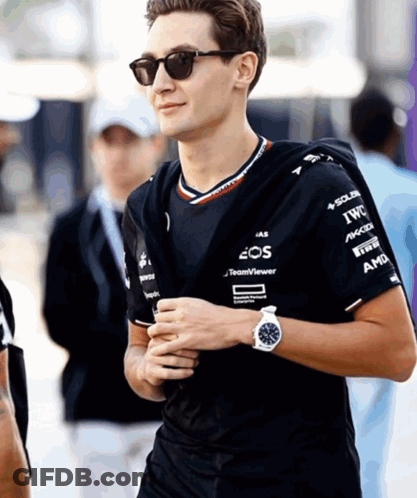 Man In Sunglasses And Shirt Saying IWC GIF