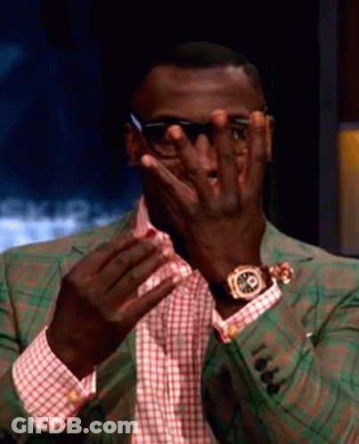 Man In Sunglasses And Watch Covering Eyes GIF