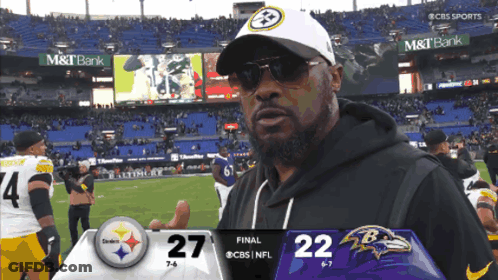 Man In Sunglasses Before Scoreboard 27 22 GIF