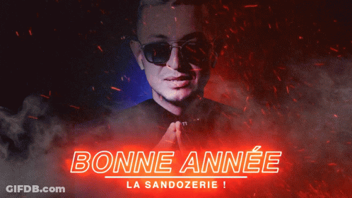 Man In Sunglasses Bonne Annee La Sandozerie GIF