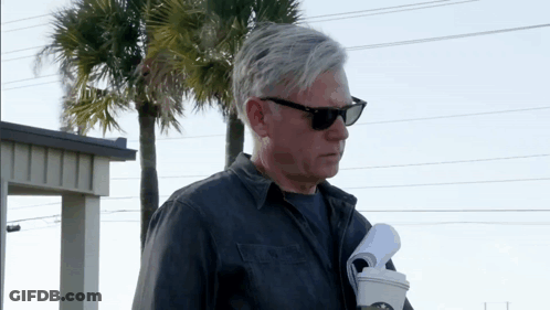 Man In Sunglasses Holding Coffee GIF