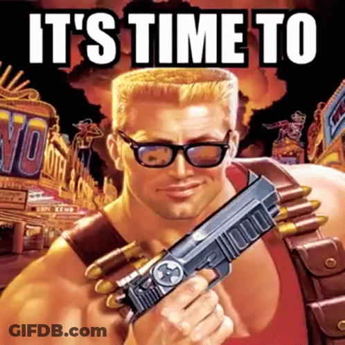 Man In Sunglasses Holding Gun And Bullets GIF