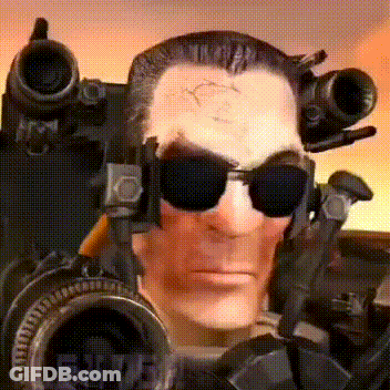 Man In Sunglasses Holding Gun GIF