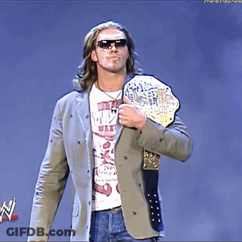 Man In Sunglasses Holding Wrestling Belt Saying The Next Thing GIF