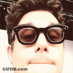 Man In Sunglasses Making Funny Face GIF
