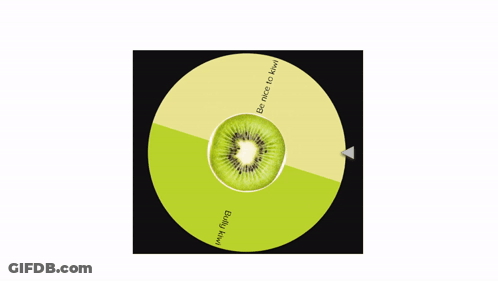 Man In Sunglasses Near Kiwi Slice GIF