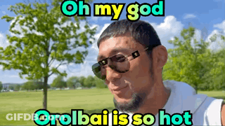 Man In Sunglasses Oh My God Orolbai Is So Hot GIF