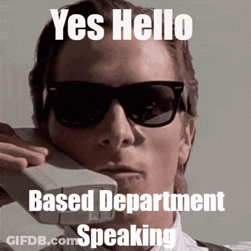 Man In Sunglasses On Phone Saying Yes Hello Based Department Speaking GIF