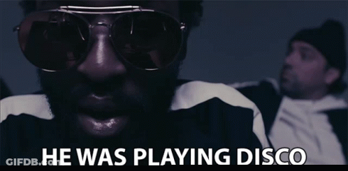 Man In Sunglasses Playing Disco GIF