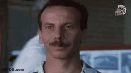 Man In Sunglasses Red White Striped Shirt Sitting GIF
