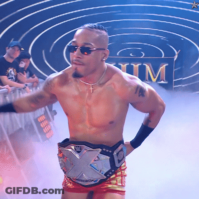 Man In Sunglasses Running In Wrestling Ring GIF