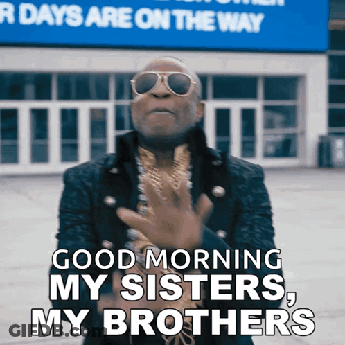 Man In Sunglasses Saying Good Morning GIF