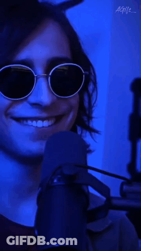 Man In Sunglasses Saying I'm Kidding GIF
