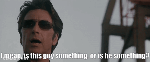 Man In Sunglasses Saying I Mean Is This Guy Something GIF