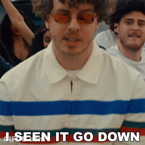 Man In Sunglasses Saying I Seen It Go Down GIF