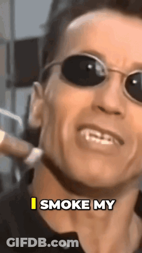 Man In Sunglasses Saying I Smoke My GIF