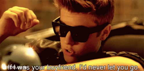 Man In Sunglasses Saying If I Was Your Boyfriend I'd Never Let You Go GIF