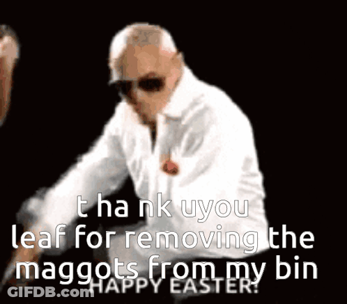 Man In Sunglasses Saying Thank You Leaf GIF