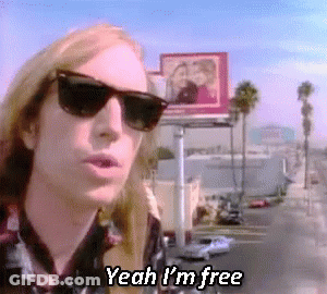 Man In Sunglasses Saying Yeah I'm Free GIF