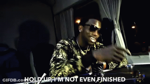 Man In Sunglasses Says Hold Up GIF