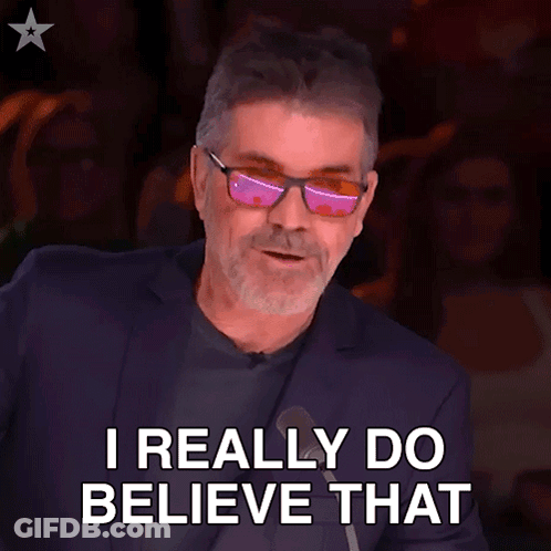 Man In Sunglasses Says I Really Do Believe That GIF