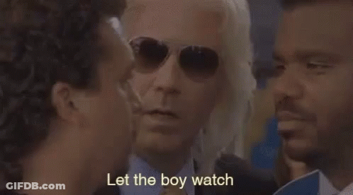 Man In Sunglasses Says Let The Boy Watch GIF