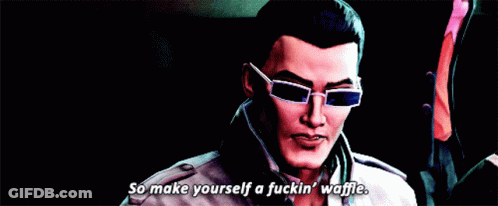 Man In Sunglasses Says So Make Yourself A Fuckin Waffle GIF