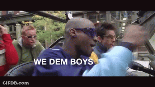 Man In Sunglasses Says We Dem Boys Driving GIF