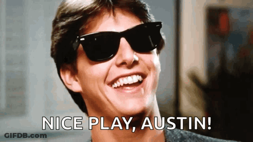 Man In Sunglasses Smiling Nice Play Austin GIF
