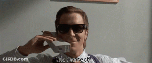 Man In Sunglasses Talking On Phone Ok Perfect GIF