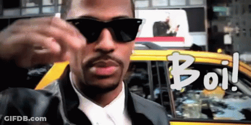 Man In Sunglasses Taxi With Boi GIF
