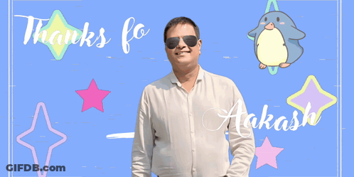 Man In Sunglasses Thanks For Listen Akash Kumar GIF